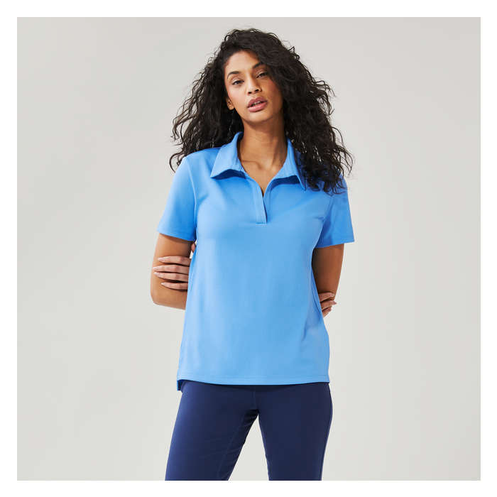 Aux Femmes Polo sport piqué - Bleu Pâle
